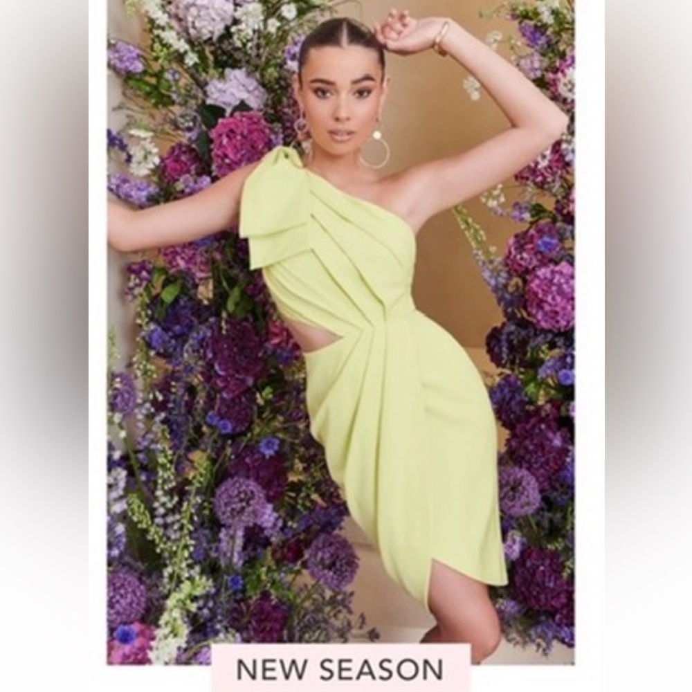 Lavish alice midi lime dress worn once in size 2us
